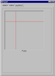 FLtabs example, joysticks tab.