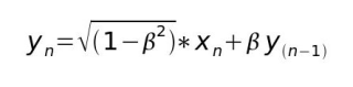 [Equation du filtre dans l'opcode noise.]