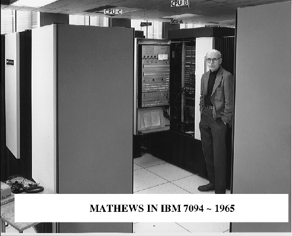 Max with IBM 7094 in 1965
